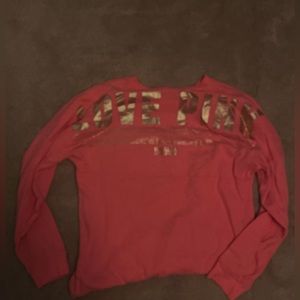 Pink Victoria's Secret Crewneck Sweatshirt